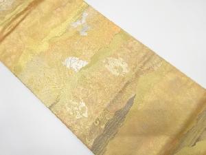 アンティーク 引箔 遠山に花唐草模様織り出し袋帯(材料)